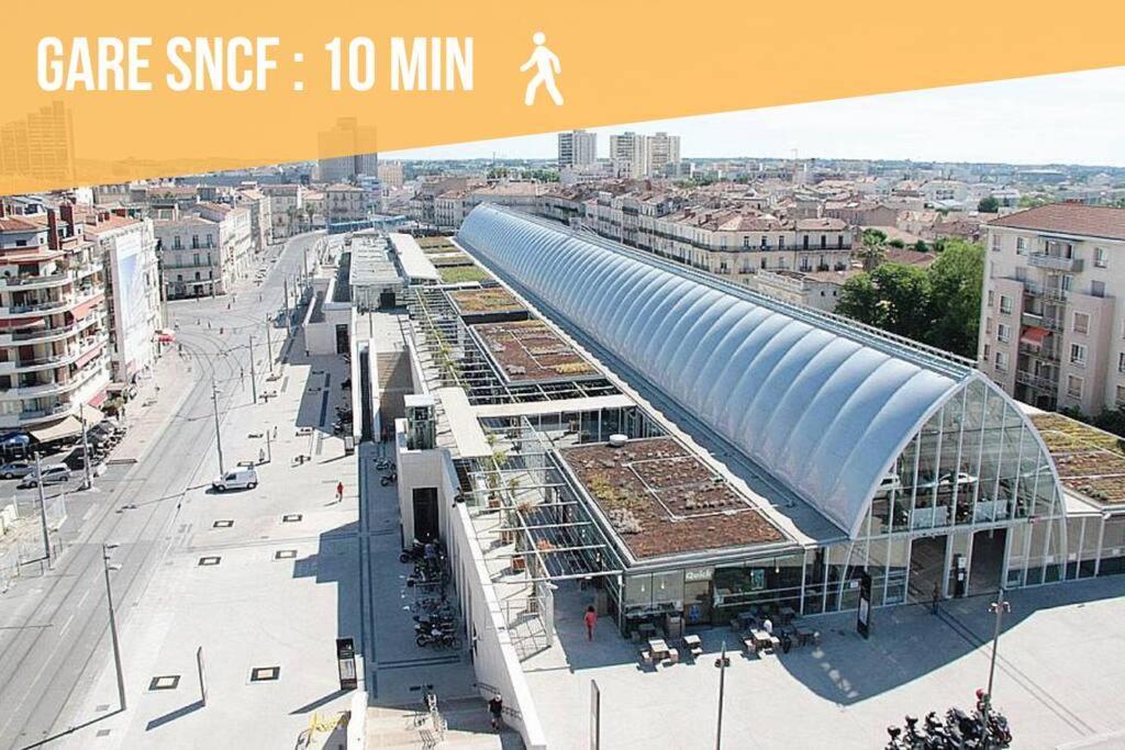 L'Ecucentre Avec Parking Inclu - 600M De La Place De La Comedie - Climatisation Montpellier Exterior foto