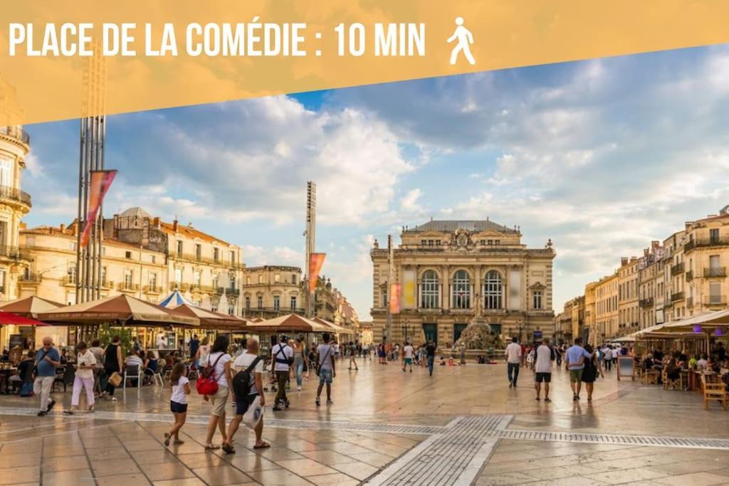 L'Ecucentre Avec Parking Inclu - 600M De La Place De La Comedie - Climatisation Montpellier Exterior foto